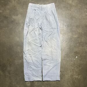 Vintage 40s 50s Blue Fleck Pattern Gabardine Pants 27x28